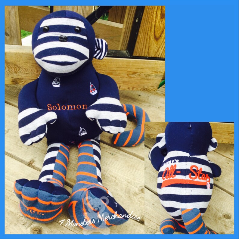 Pyjama Bear Memory Monkey Keepsake Bear Memory Bear Keepsake Gift Memorial gift