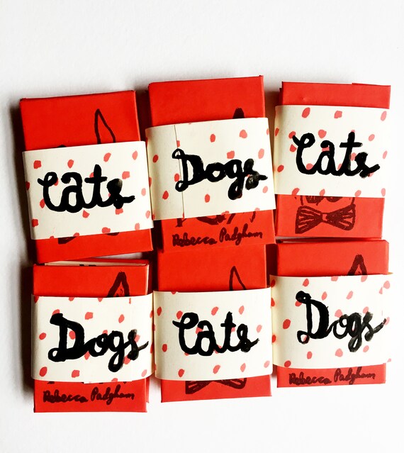 Cats and Dogs Miniature Concertina Books Hardback Artists Etsy