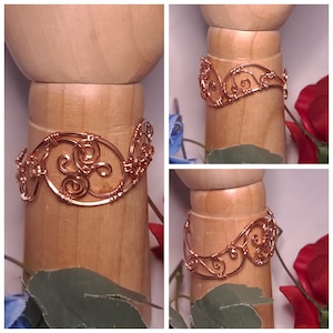 Victorian style copper bracelet for healing, festivals and cosplay
