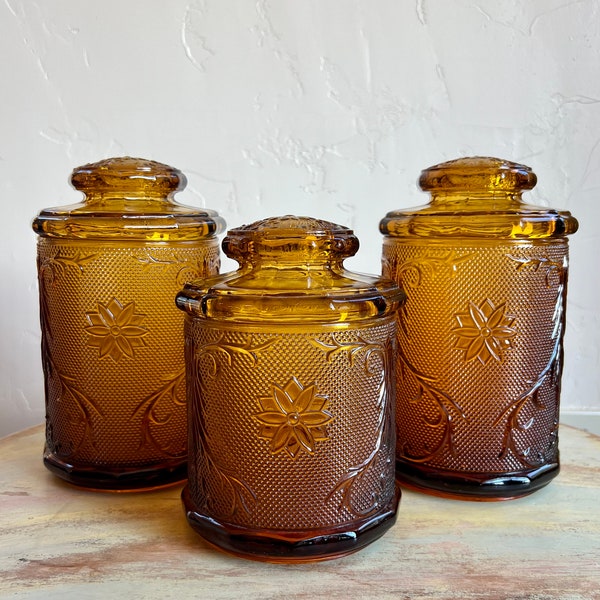 Indiana Glass Tiara Amber Glassware Etsy