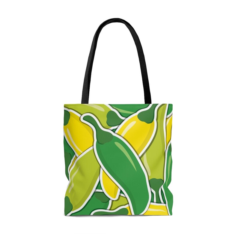Shopping Bag Handbag Funky Vegetable Mixed Chili Chilli Pepper Tote Bag Canvas Beach Bag