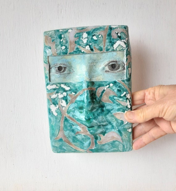 Ceramic Coated Face Wall Sculpture Ceramic Coated Face Wall Sculpture