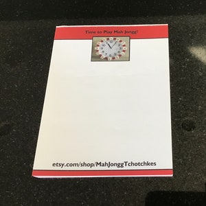 Mah Jongg Notepad