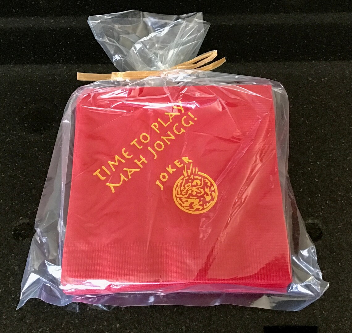 Mah Jongg Cocktail Napkins Etsy