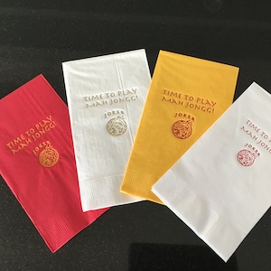 Mah Jongg Guest Towels
