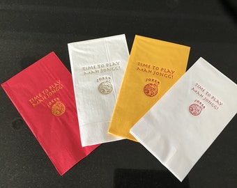 Mah Jongg Guest Towels