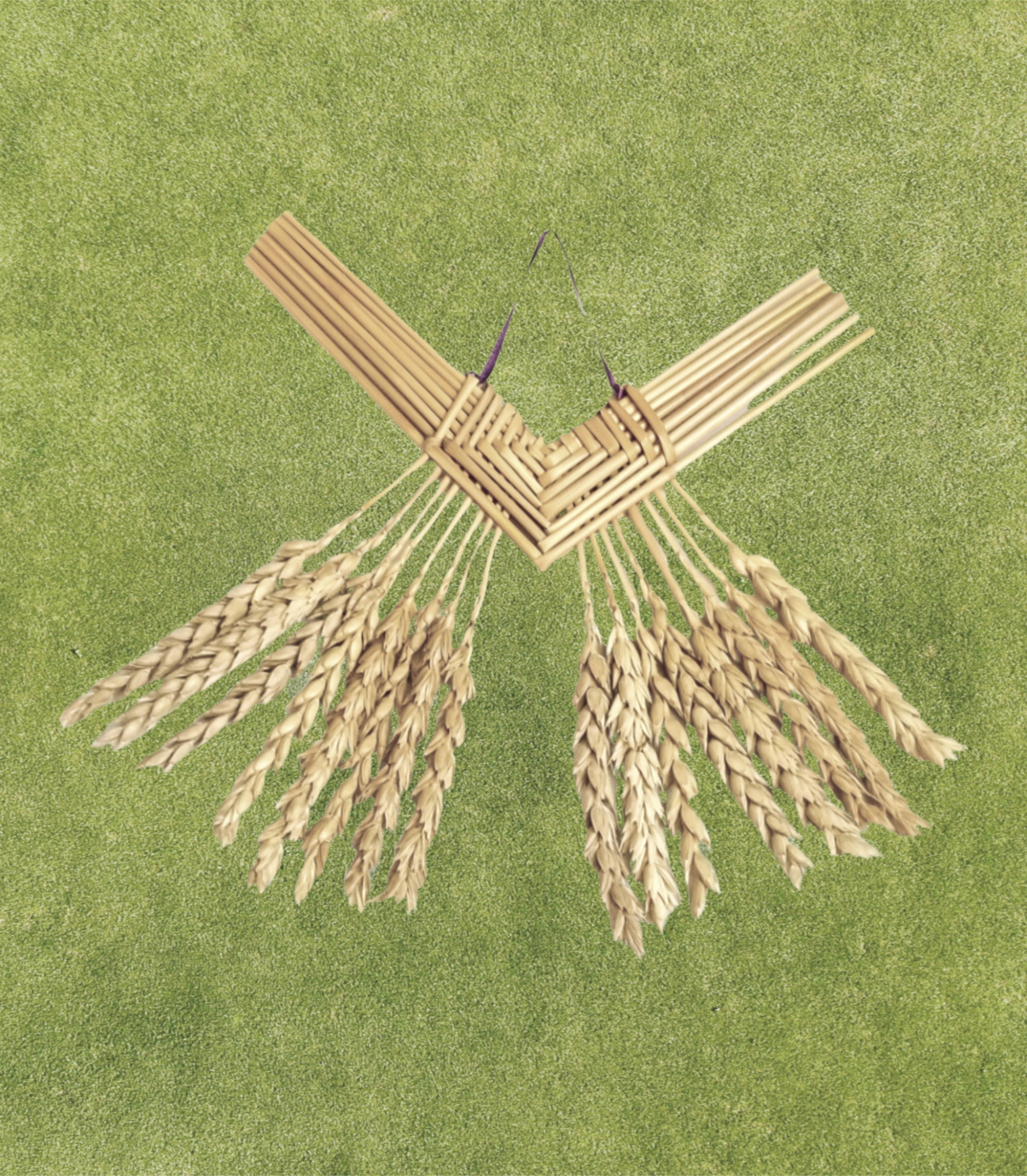 Wheat WeavingCorazon de Trigostraw artcorn dollieswall Etsy