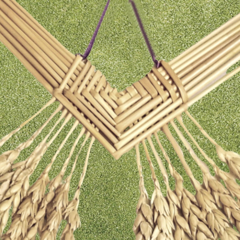 Wheat WeavingCorazon de Trigostraw artcorn dollieswall Etsy