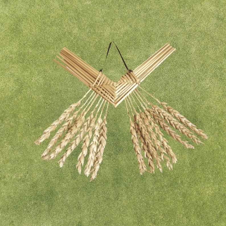 Wheat WeavingCorazon de Trigostraw artcorn dollieswall Etsy