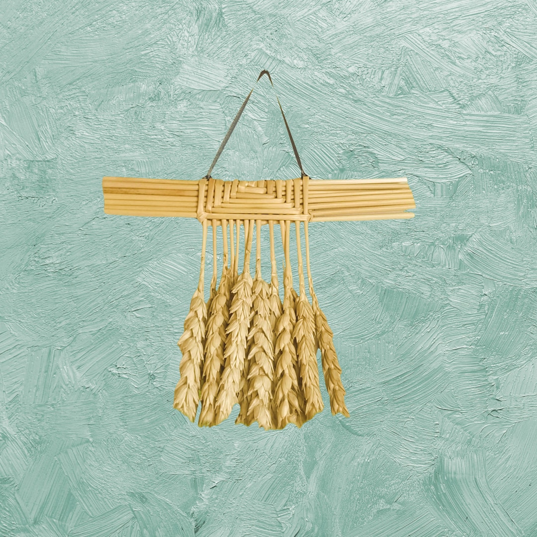 Wheat Weaving Arabic Cage Corn Dolly Straw Wall Decor Beardless Straw