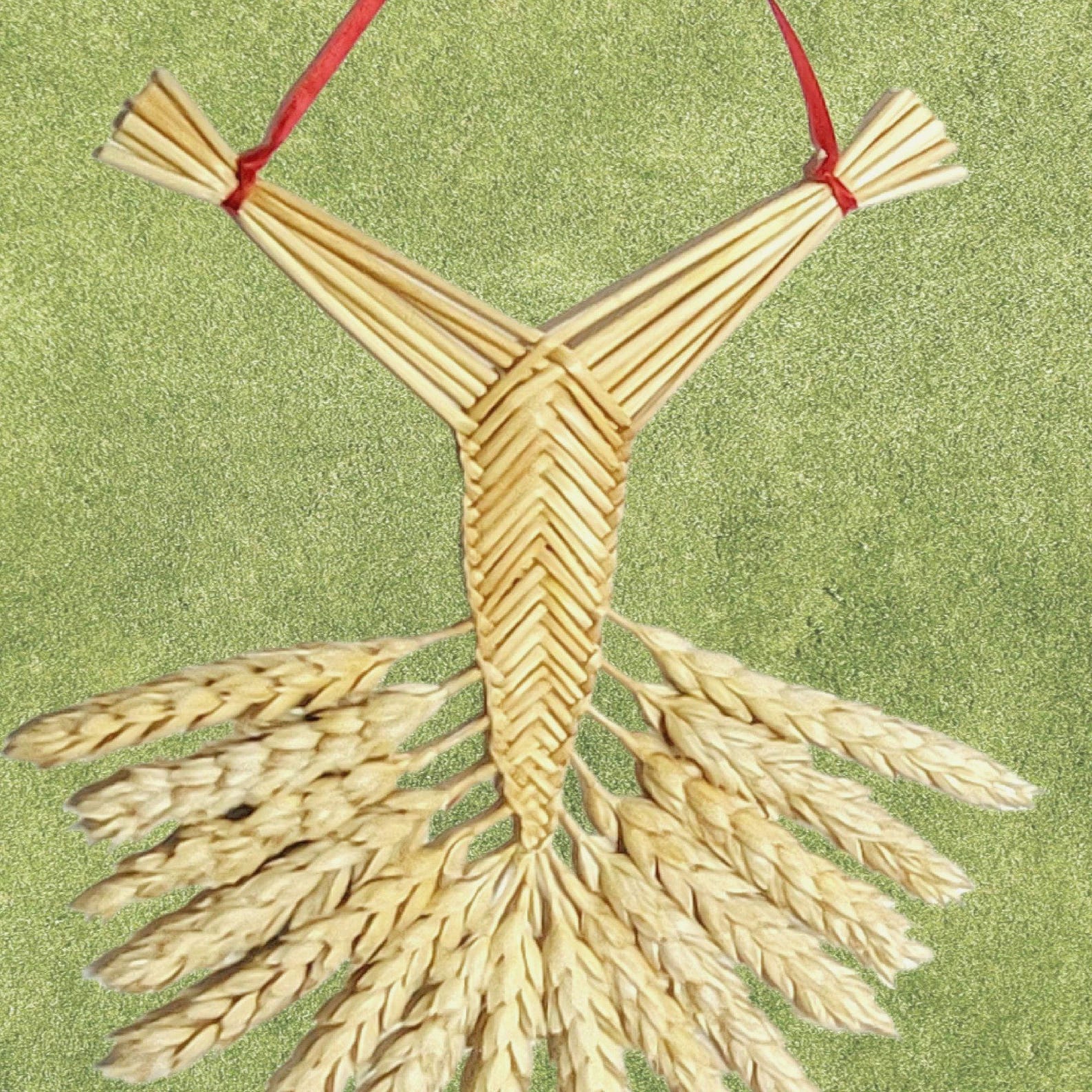 Wheat Weaving - Corn Dolly - Welsh Fan - Harvest - Straw Wall Decor ...