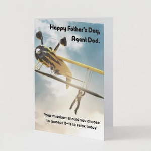 Tarjeta del Día del Padre: "¿Misiones imposibles? ¡No para mi papá!"