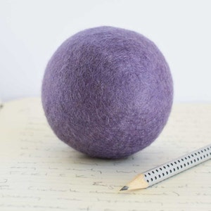 Dried Lavender Stress Ball Desk accessory Office decor Stress relief office toy Paperweight Aromatherapy wool felt ball Relax Keep Calm image 2