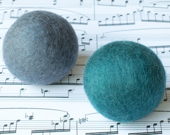 Relaxing Chime Balls.  Natural wool sensory fidget toy.