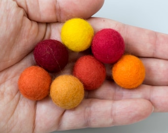 Felt Fidget Marbles - Set of seven