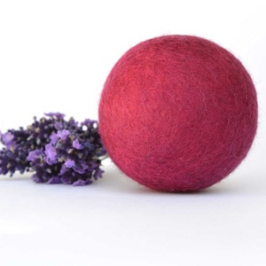 Dried Lavender Stress Ball Desk accessory Office decor Stress relief office toy Paperweight Aromatherapy wool felt ball Relax Keep Calm image 5