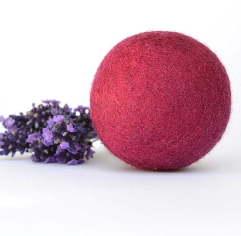 Dried Lavender Stress Ball Desk accessory Office decor Stress relief office toy Paperweight Aromatherapy wool felt ball Relax Keep Calm image 5