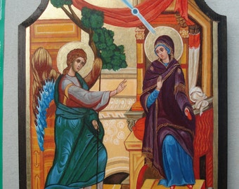 Orthodox icon Annunciation,Byzantine icon,Religious art,Handpainted icon