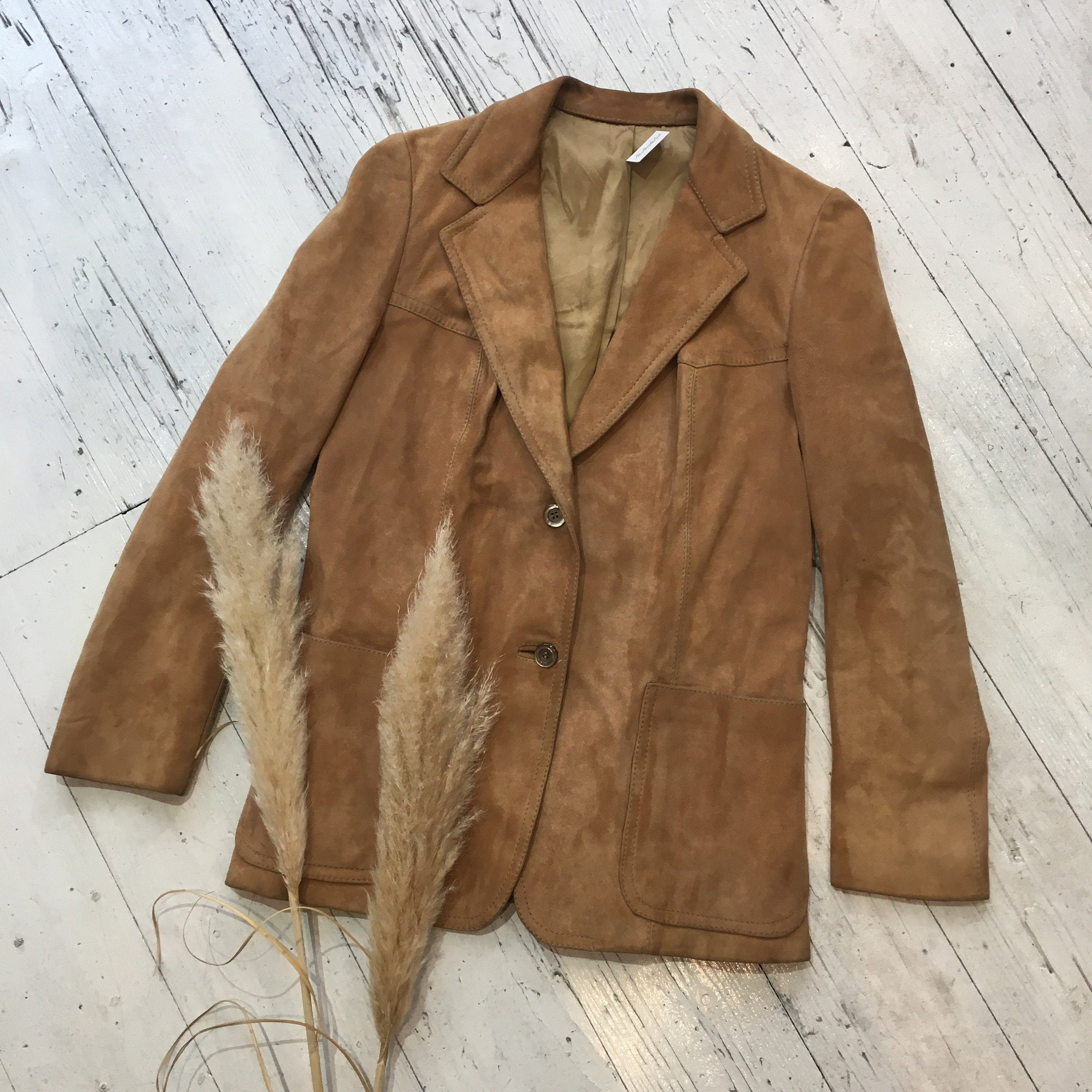 Image of Vintage Fawn Suede Jacket - Size S/M