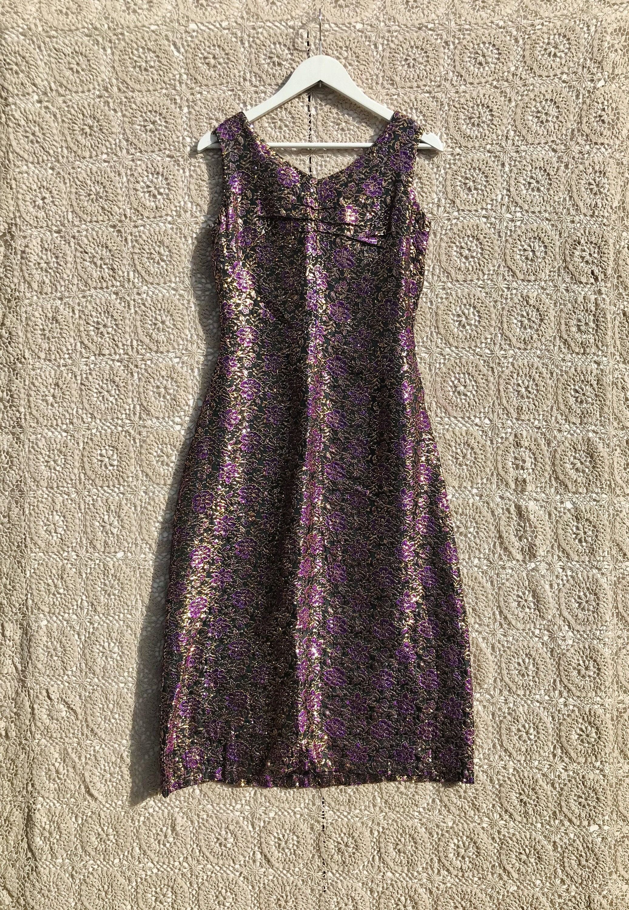 Image of Vintage Sparkle S Pencil Dress Tunic - L