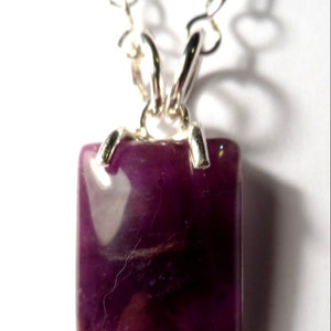 Sterling Silver Amethyst Gemstone Necklace - 100% Handmade - Solid .925 Sterling Silver - Genuine Amethyst - February Birthstone