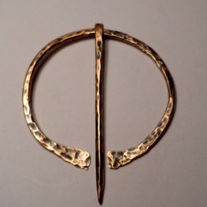 Viking Fibula Cloak / Scarf / Kilt Pin Forged Bronze Exact Replica of Ancient Fibula Pin Brooch LARP Roman Greek Celtic image 4