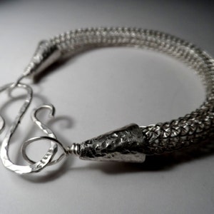 Fine Silver Viking Knit Bracelet Polished Traditional Genuine .999 Fine Silver Vikings Ragnar Odin Thor Floki image 3