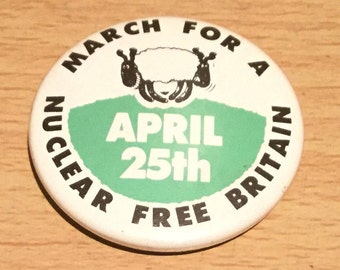 Vintage Anti Nuclear Badge