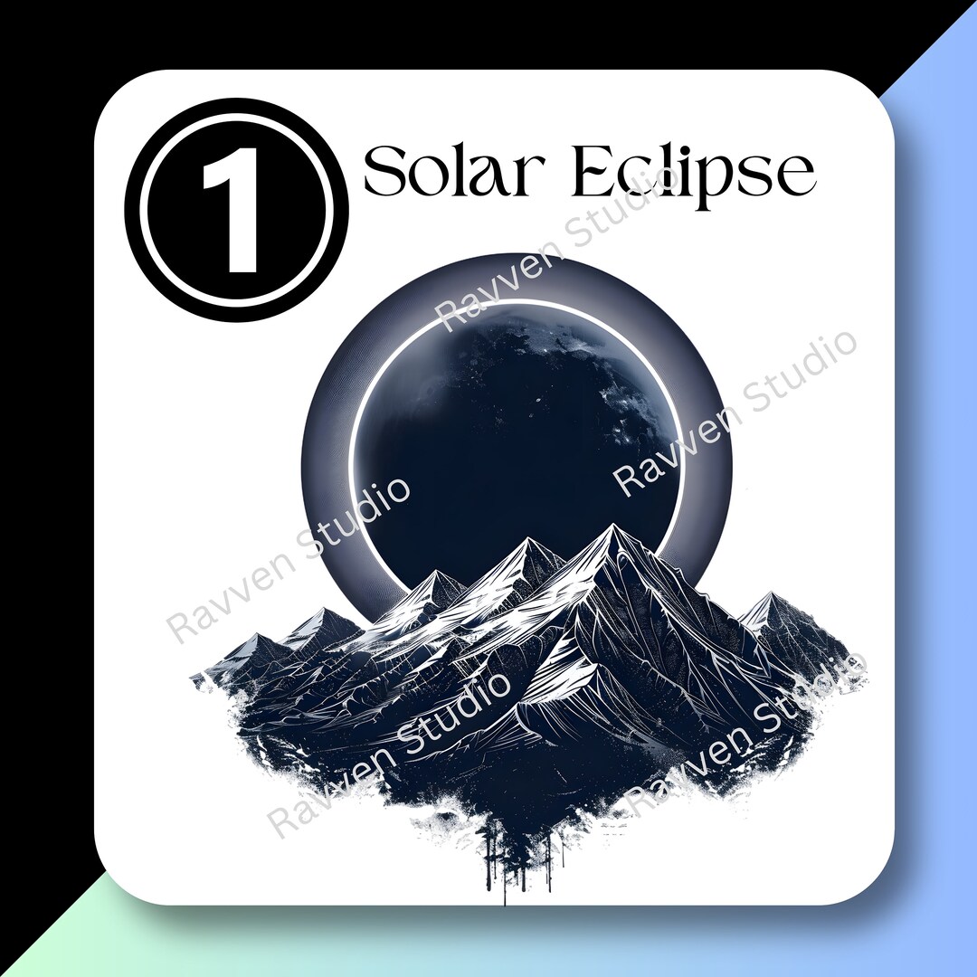 Total Solar Eclipse April 8th 2024 Png, Sublimation Designs, North ...