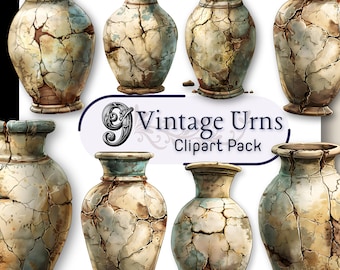 OUDE VAAS clipart, antieke pot, Griekse urn graphics, digitale download, archeologie klassiek artefact, Grieks-Romeins commercieel gebruik, Griekenland, Grieks-Romeins png