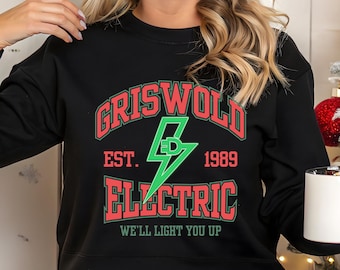 Griswold Electric Co Sweatshirt | National Lampoon's Christmas Vacation Shirt | You Serious Clark Crewneck | Funny Christmas Movie Gift