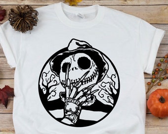 Jack Skellington & Freddy Krueger Halloween T-Shirt