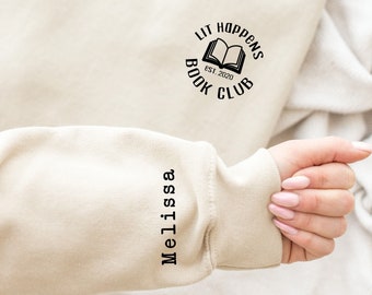 Custom Book Club Sweatshirt: Personalized Bookworm Gift