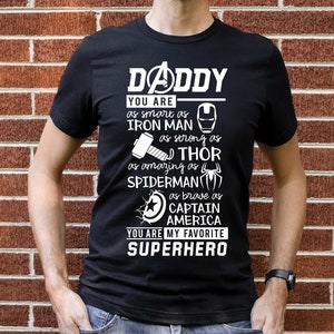 Superhero Dad Shirt| Father&#39;s Day Gift| Avengers Mens Shirt| Favorite Superhero Shirt| First Father&#39;s Day Gift| Father&#39;s Day Shirt| Dad Gift