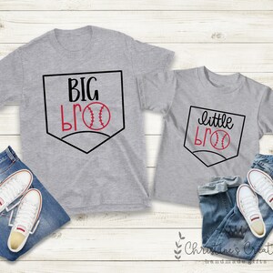 Brothers Baseball Matching Shirts: Big Brother Little Brother