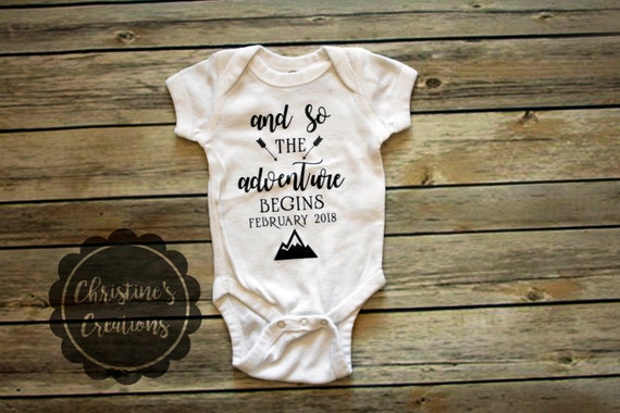 baby announcement romper