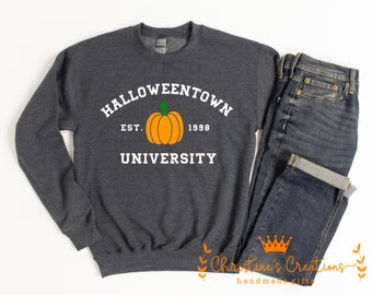 Universidad de Halloweentown / Linda sudadera de otoño / sudadera de Halloween / ciudad de Halloween / sudadera de otoño divertido / ser normal es muy sobrevalorado