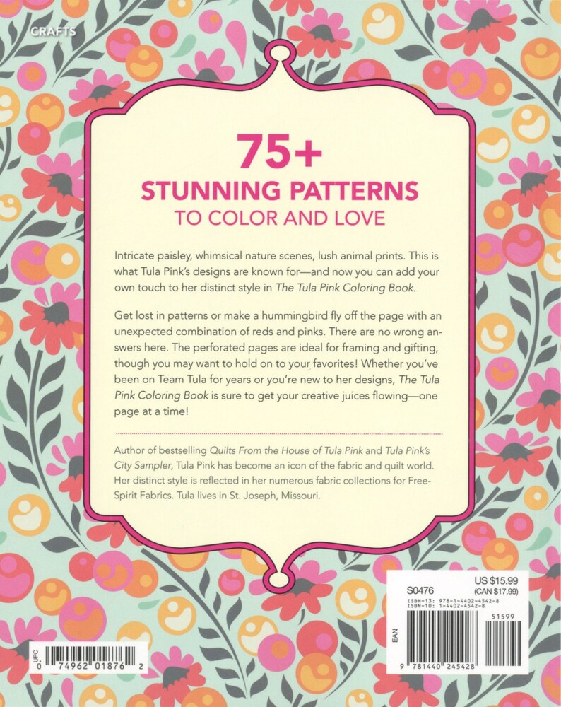 Download Coloring Book Quilting Book 75 Stunning Patterns To Color And Love Tula Pink Craft Supplies Tools Sewing Needlecraft Gkjwonosari Com