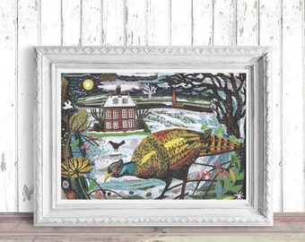 Special Christmas Offer – Winter Wildlife Poetry Set of Three A3 Signed Prints