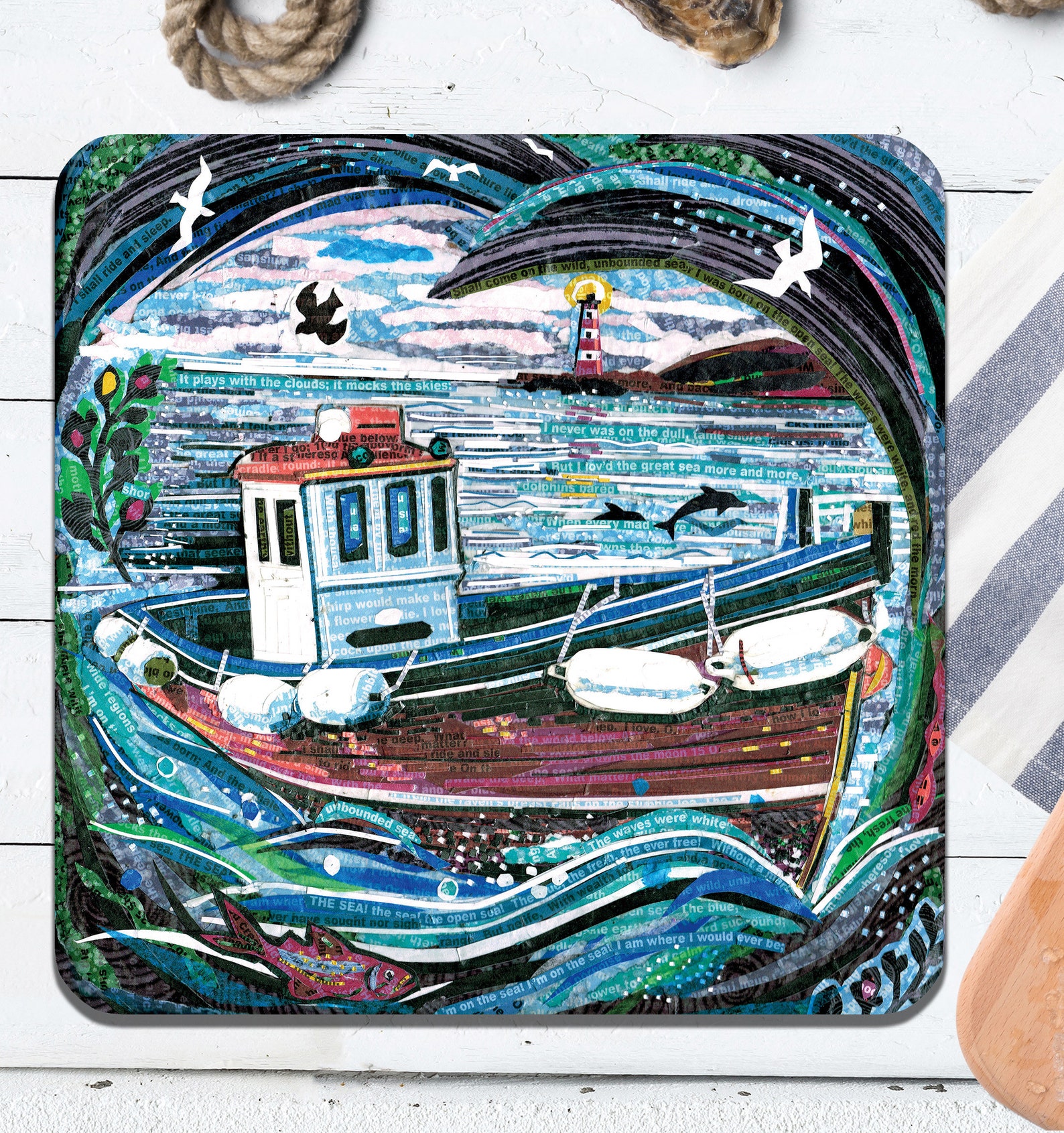 The Boat Series Placemats Set Set Tableware Dinner Place Etsy