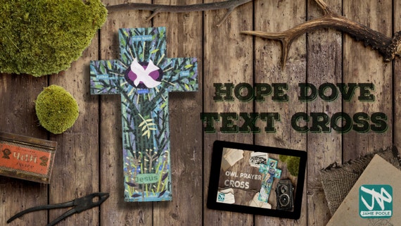 Dove Hope Cross Wooden Wall - Wooden Wall Hanging Crosses