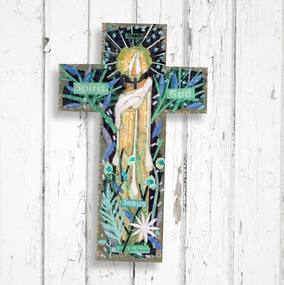 Candle Christian Cross Gift – Bible Verse Wall Art, Oak Veneer, Faith Decor.