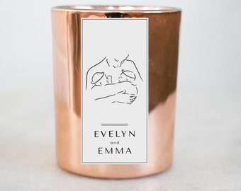Twin Loss Memorial Soy Candle: Juniper Cypress Scent