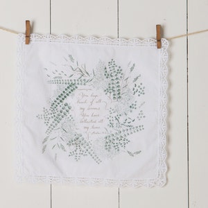 Collecting Your Tears Handkerchief | Sympathy Gift | Memorial Gift | In Loving Memory | Loss of a Loved One | Remembrance | Miscarriage