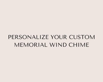 Use this Listing to Customize your Memorial Wind Chime from laurelbox
