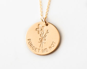 Forget Me Not Necklace | Sympathy Gift | Grief Care Package | Memorial Necklace | Child Loss | Miscarry Gift | Miscarry | Memorial Gift