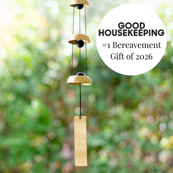 Custom Engraved Memorial Wind Chime: Garden Remembrance Gift