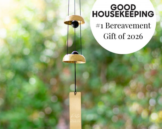 Custom Engraved Memorial Wind Chime: Garden Remembrance Gift