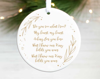 Memorial Christmas Ornament: 'Do You See What I See' Poem