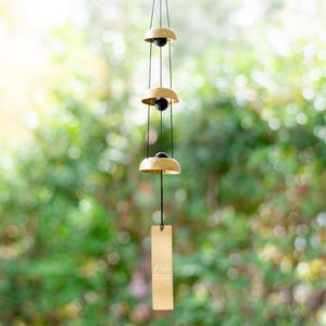 Custom Engraved Memorial Wind Chime: Garden Remembrance Gift